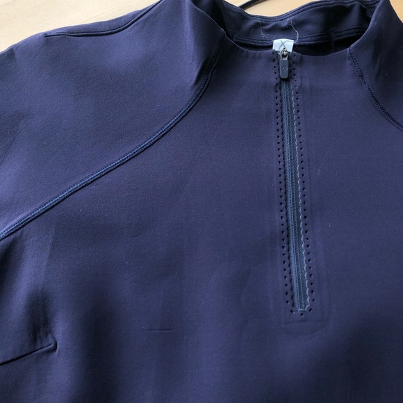 🦚 LULULEMON Kicking Asphalt Jacket 1/2 Zip Blue - Picture 8 of 8